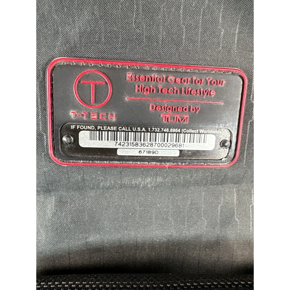 Tumi T-Tech Essential Gear Convertible Backpack Laptop Messenger Bag 67189D